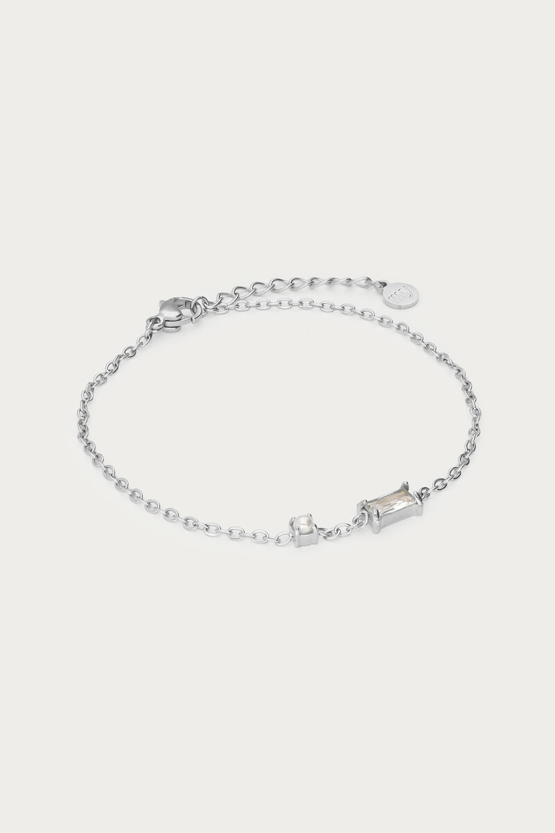 Midnight bracelet with rhinestone and faux pearl | My Jewellery