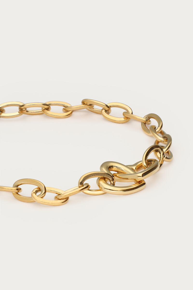 Midnight bracelet with two hearts | My Jewellery