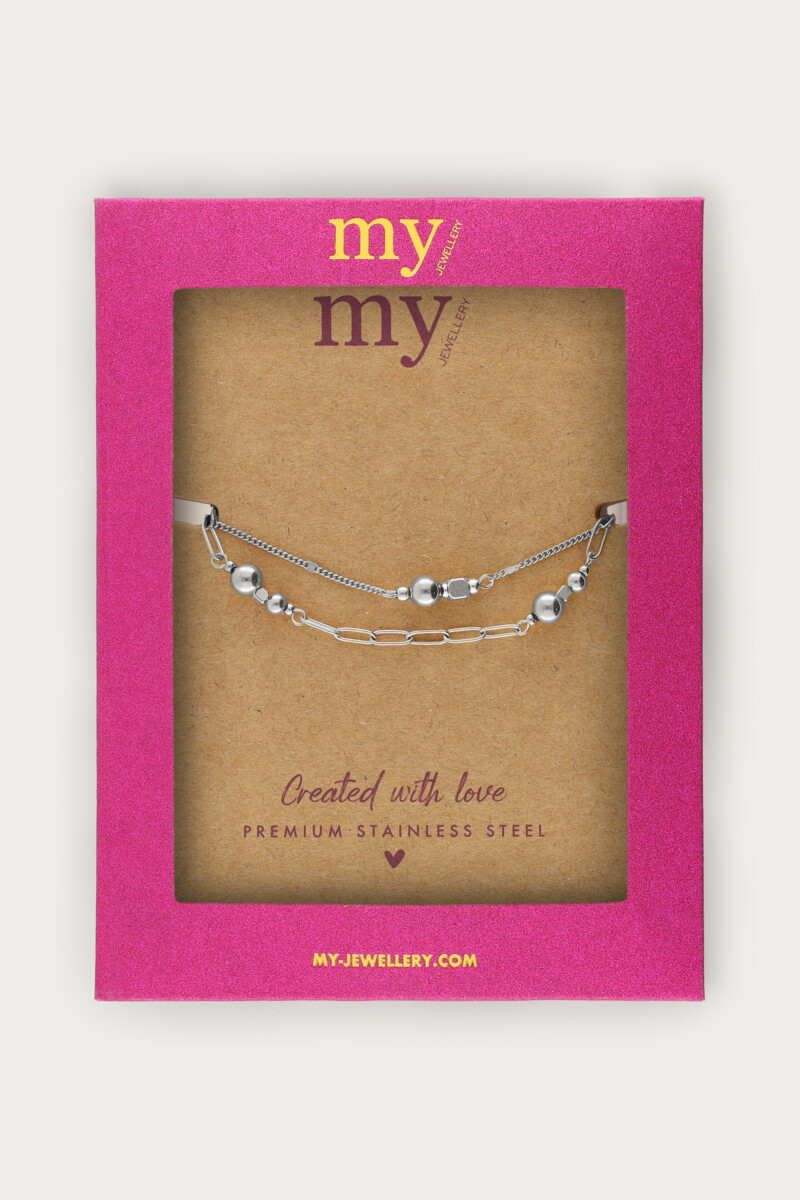 Midnight double bracelet with dots | My Jewellery