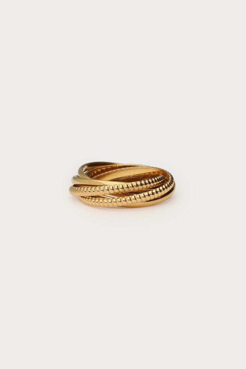 Bague Midnight cinq en un My Jewellery Doré 18 femme