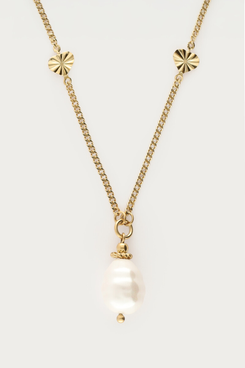 Midnight long necklace with freshwater pearl | My Jewellery