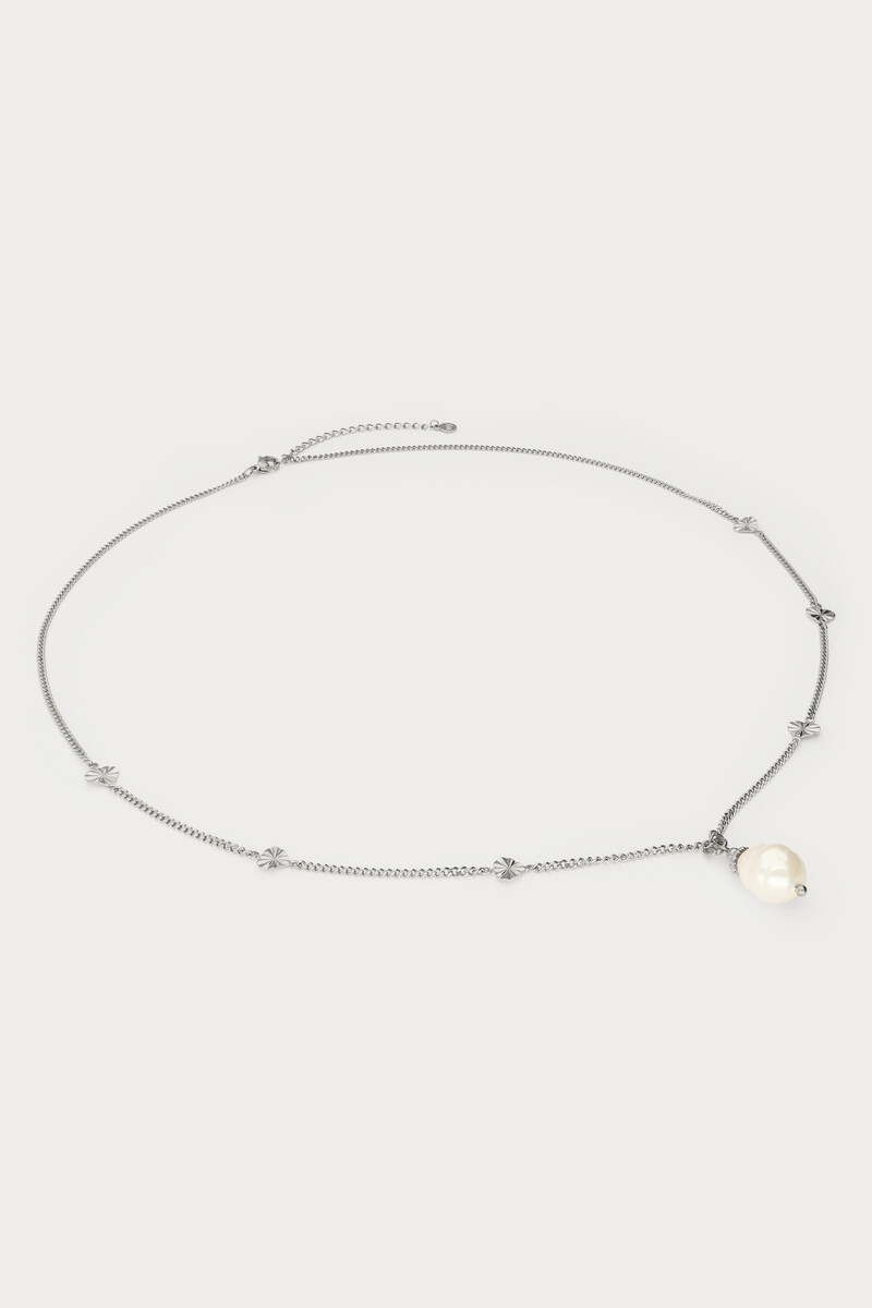Midnight long necklace with freshwater pearl | My Jewellery