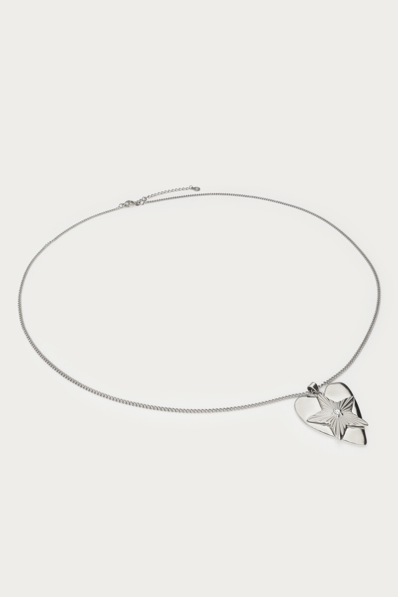 Midnight long statement necklace hearts star | My Jewellery