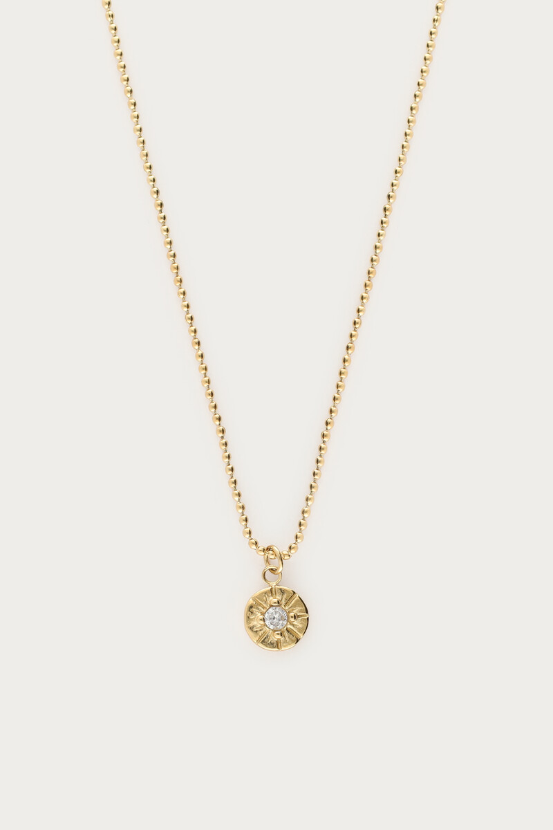 Midnight necklace circle with rhinestone | My Jewellery