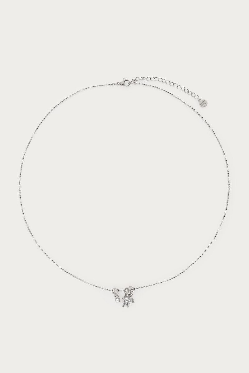 Midnight ketting met strass en imitatieparel