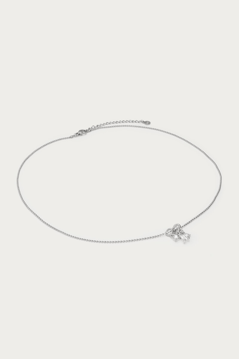 Midnight necklace with rhinestone & faux pearl | My Jewellery