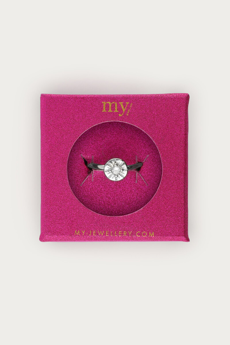 Midnight ring circle with rhinestones | My Jewellery