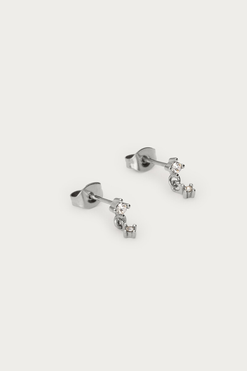 Midnight studs double rhinestones | My Jewellery