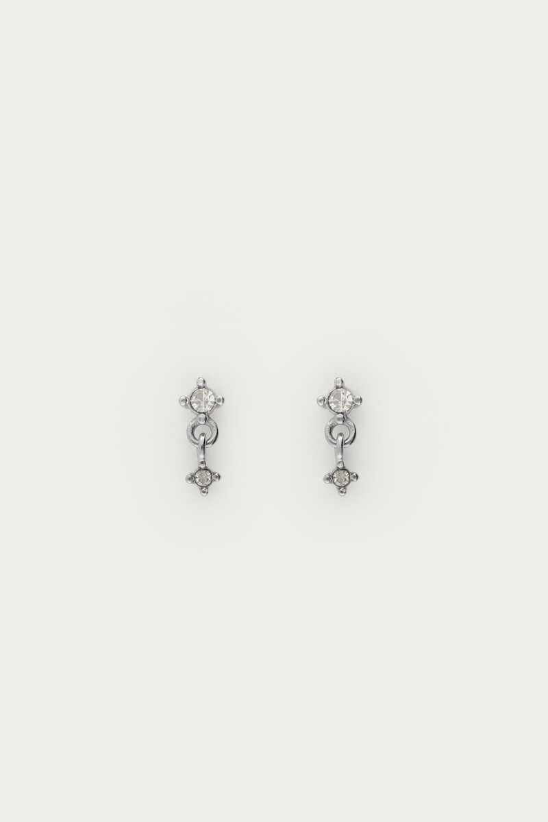 Midnight studs double rhinestones | My Jewellery