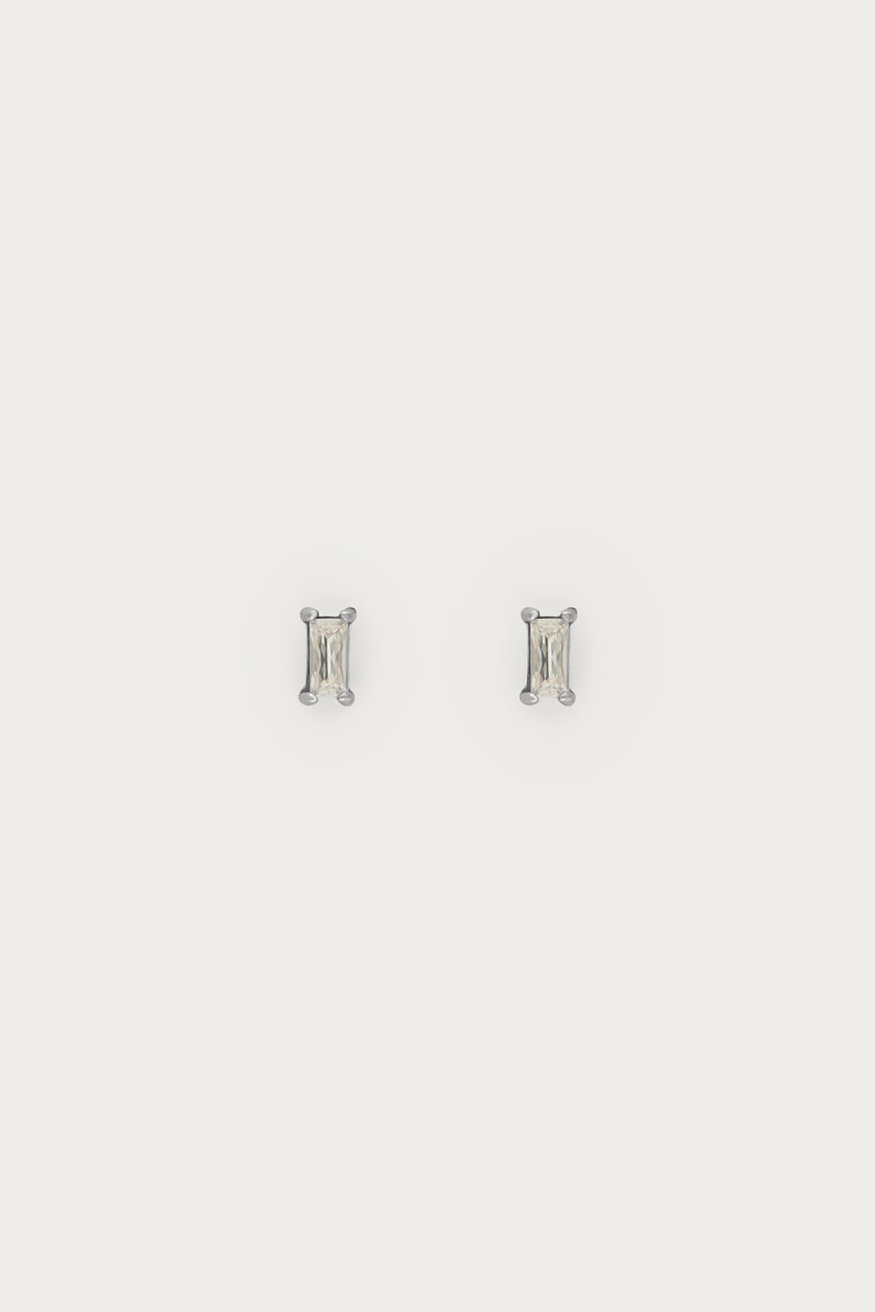 Midnight studs met vierkante strass