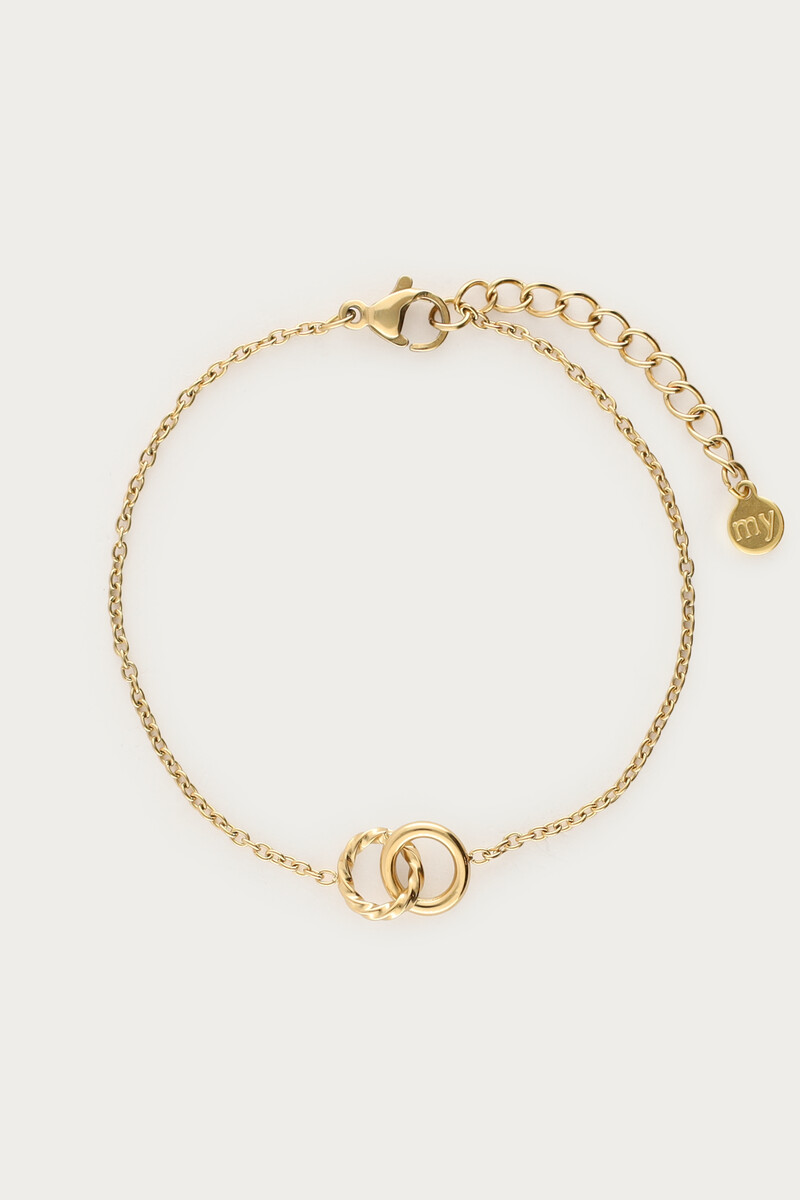 Minimalist bracelet double circle | My Jewellery
