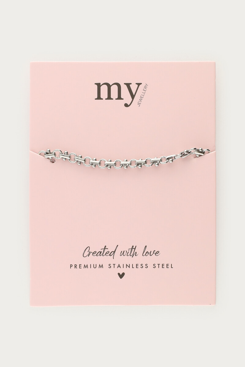 Minimalist bracelet with circle links | My Jewellery