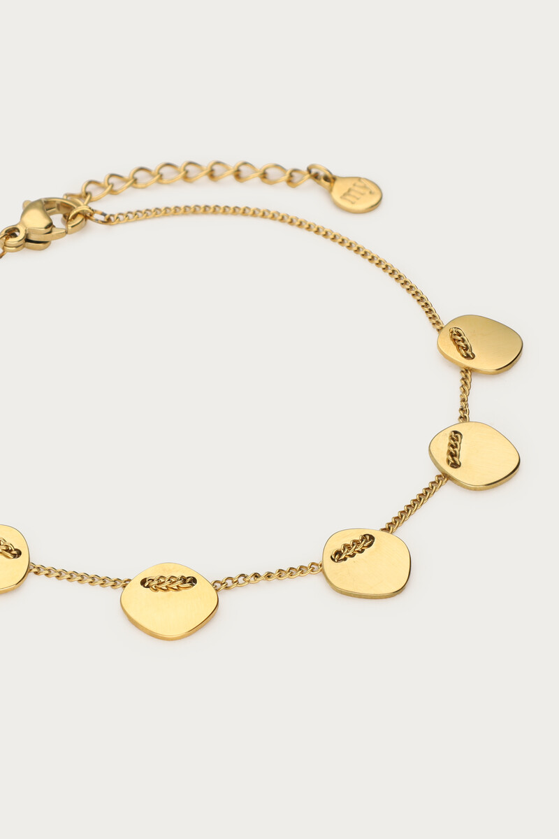 Minimalist bracelet with five coins | My Jewellery