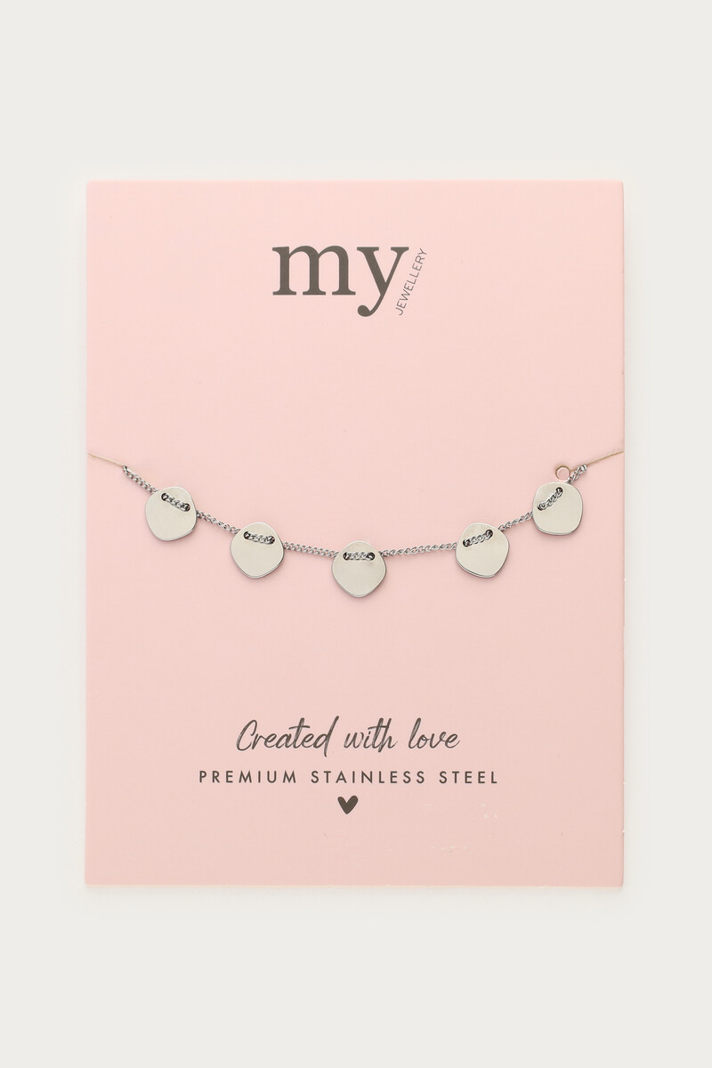 Minimalist bracelet with five coins | My Jewellery