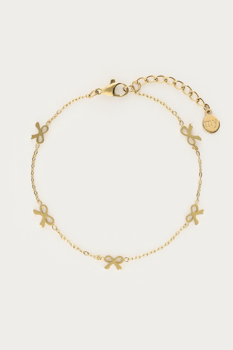 Minimalist bracelet with mini bows | My Jewellery