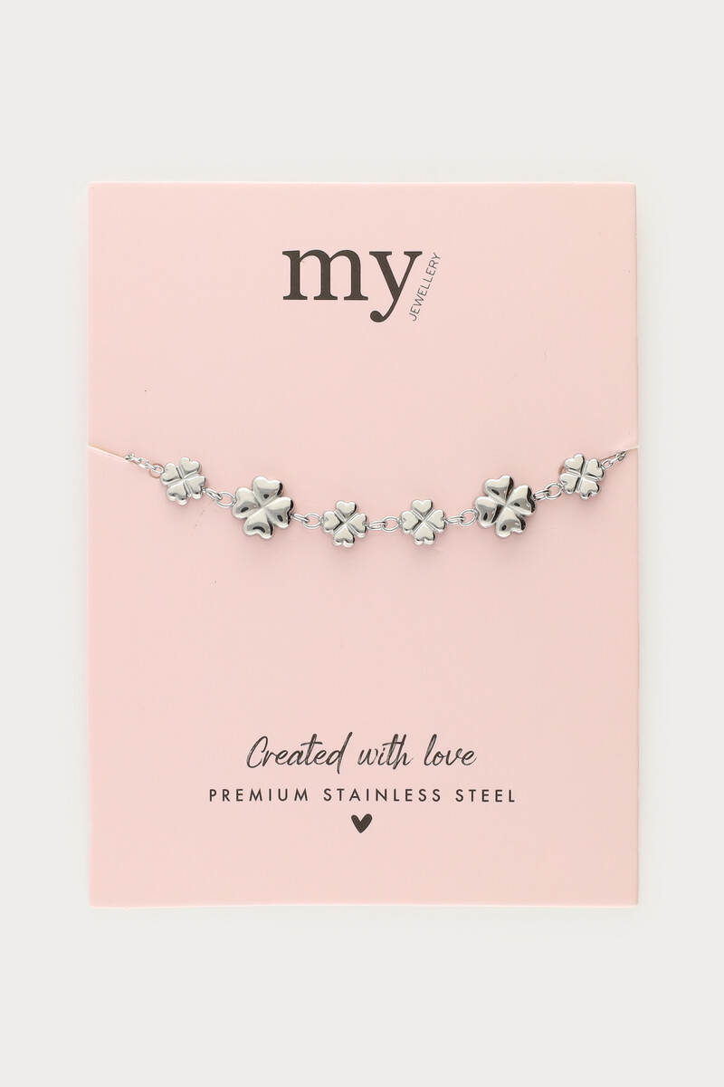 Minimalist bracelet with six clovers | My Jewellery