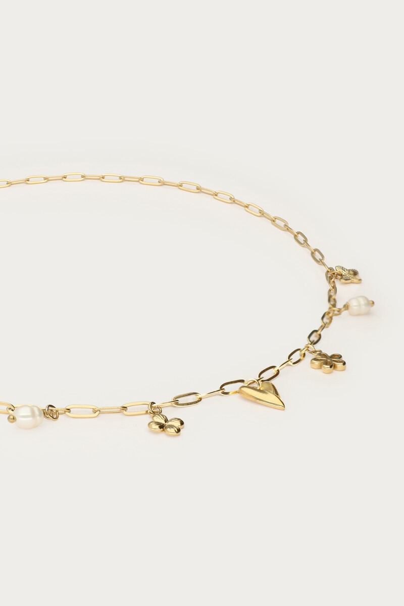 Minimalist chain necklace with seven charms | My Jewellery