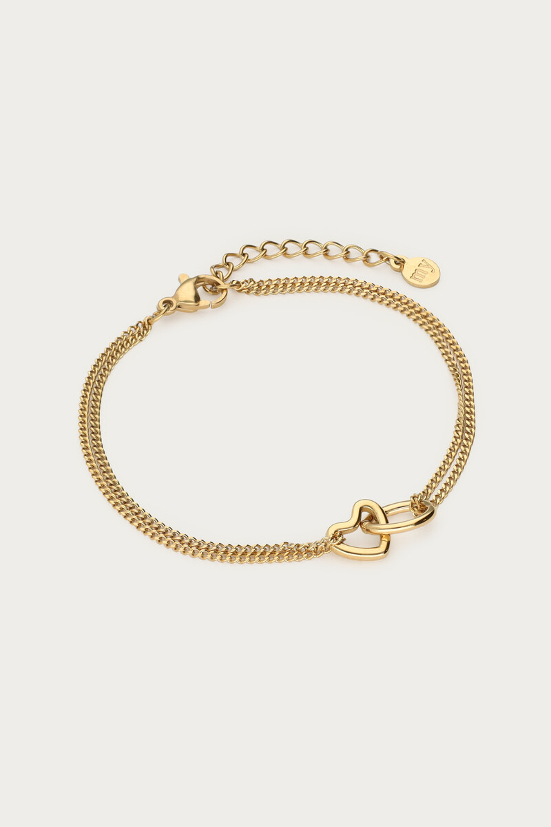 Minimalist bracelet connected hearts | My Jewellery