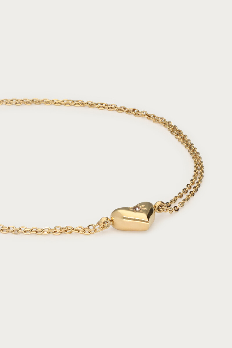 Minimalist double bracelet with birthstone | My Jewellery