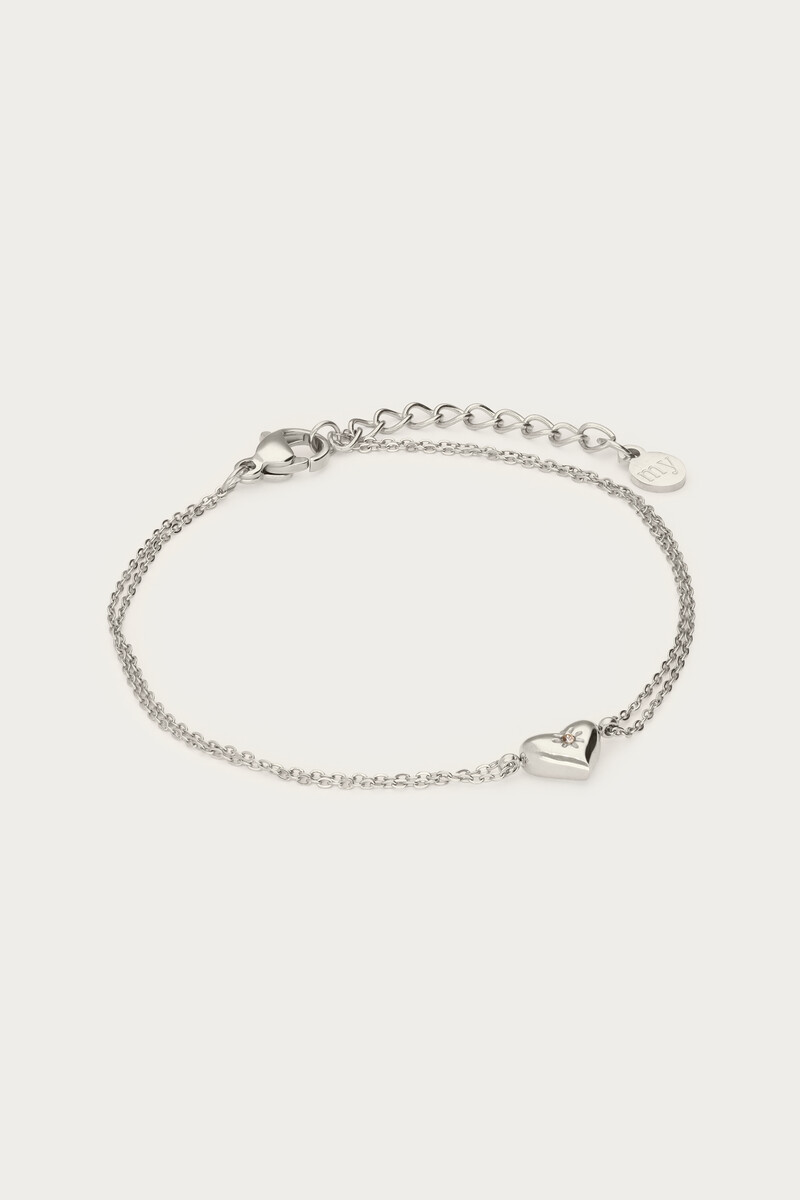 Minimalist double bracelet with birthstone | My Jewellery