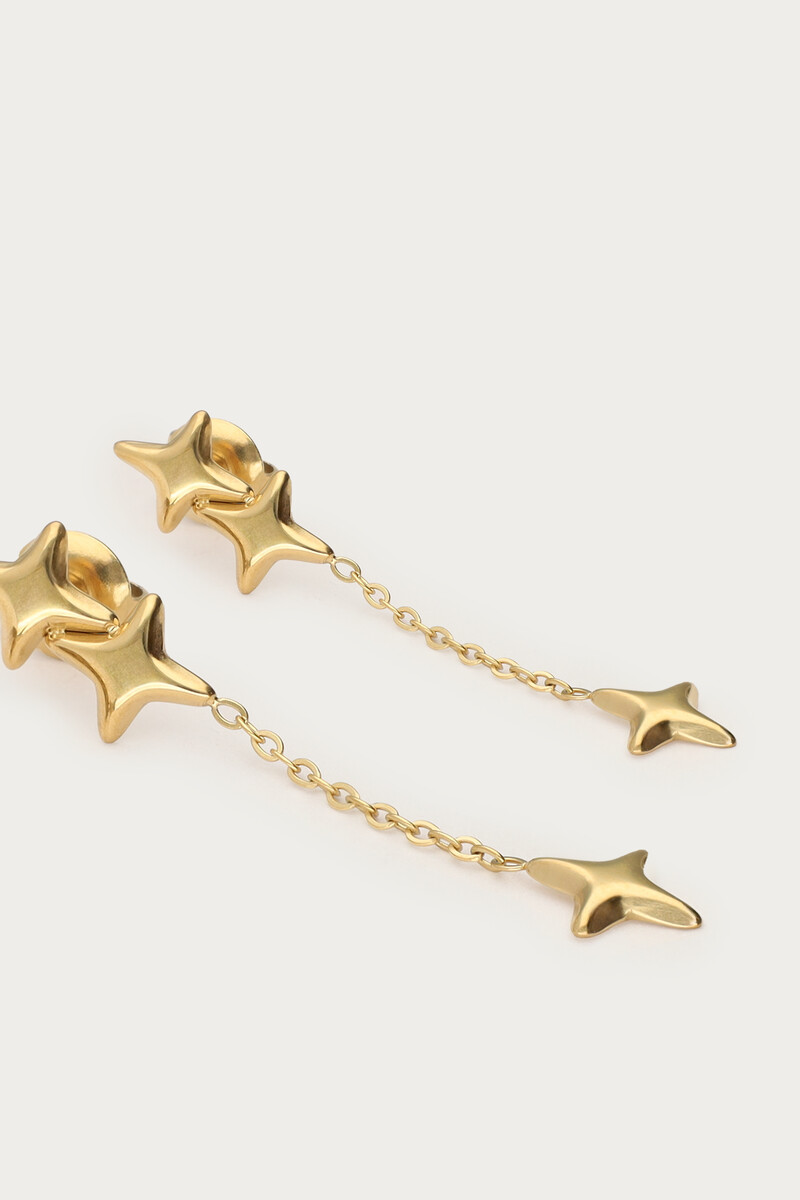 Minimalist drop earrings with Pole Stars | My Jewellery