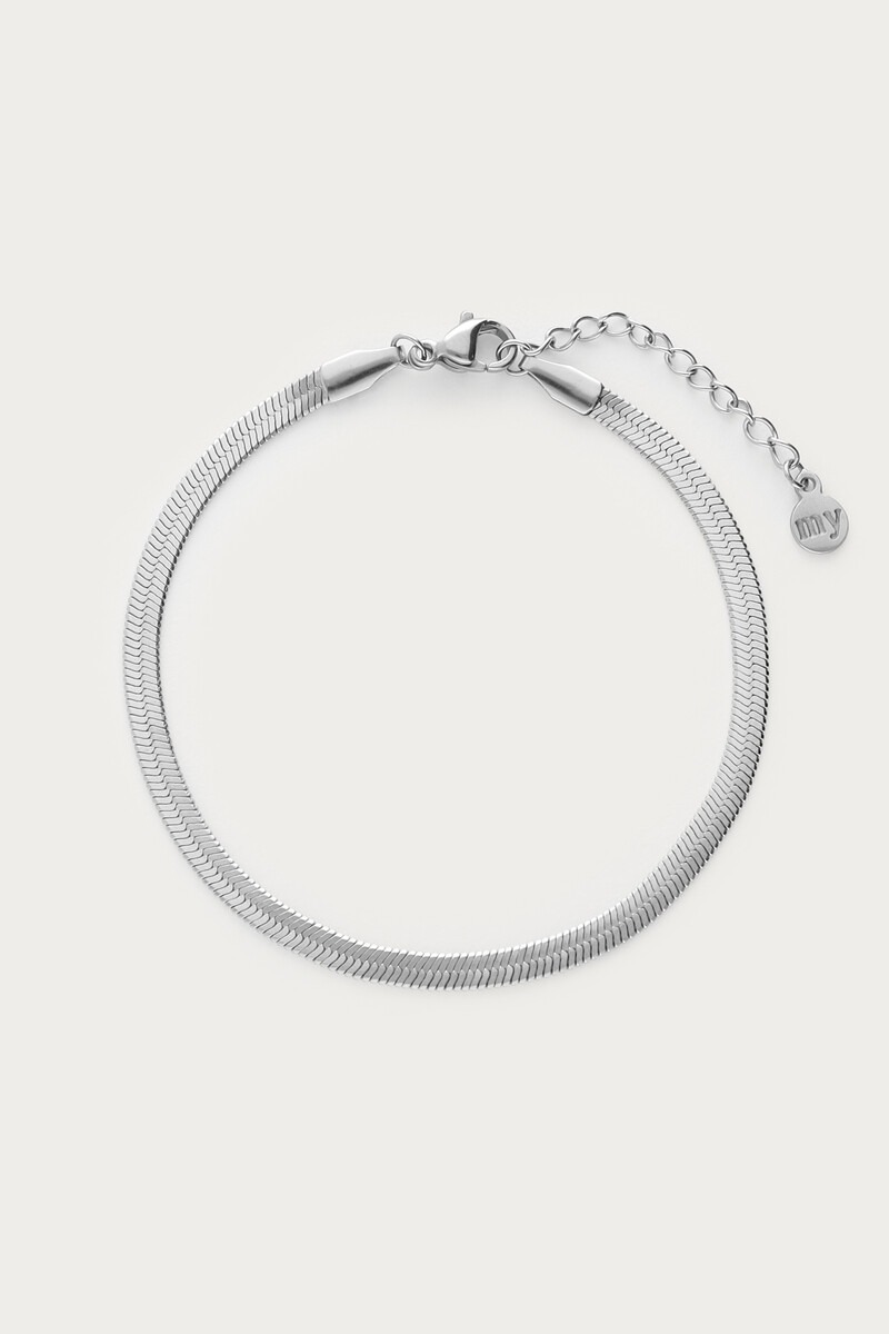Minimalist flat chain link bracelet | My Jewellery