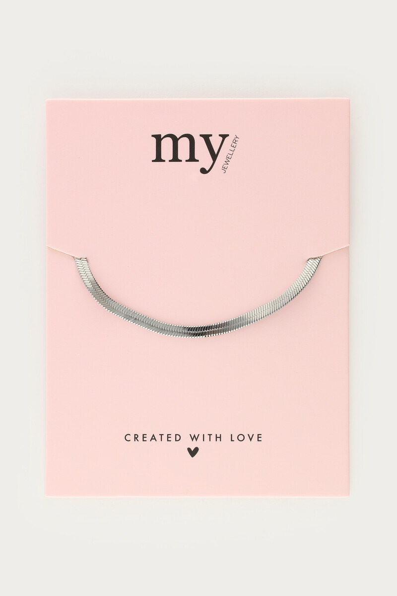 Minimalist flat chain link bracelet | My Jewellery