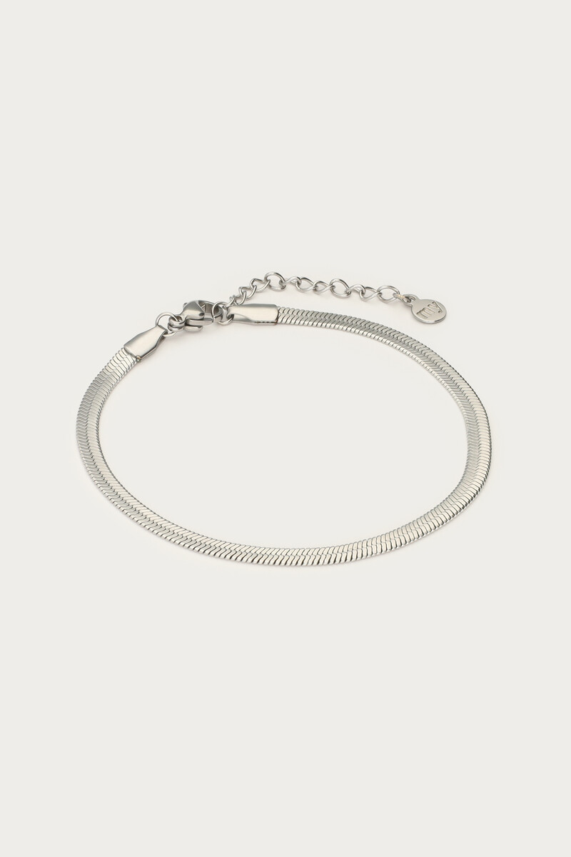 Minimalist flat chain link bracelet | My Jewellery