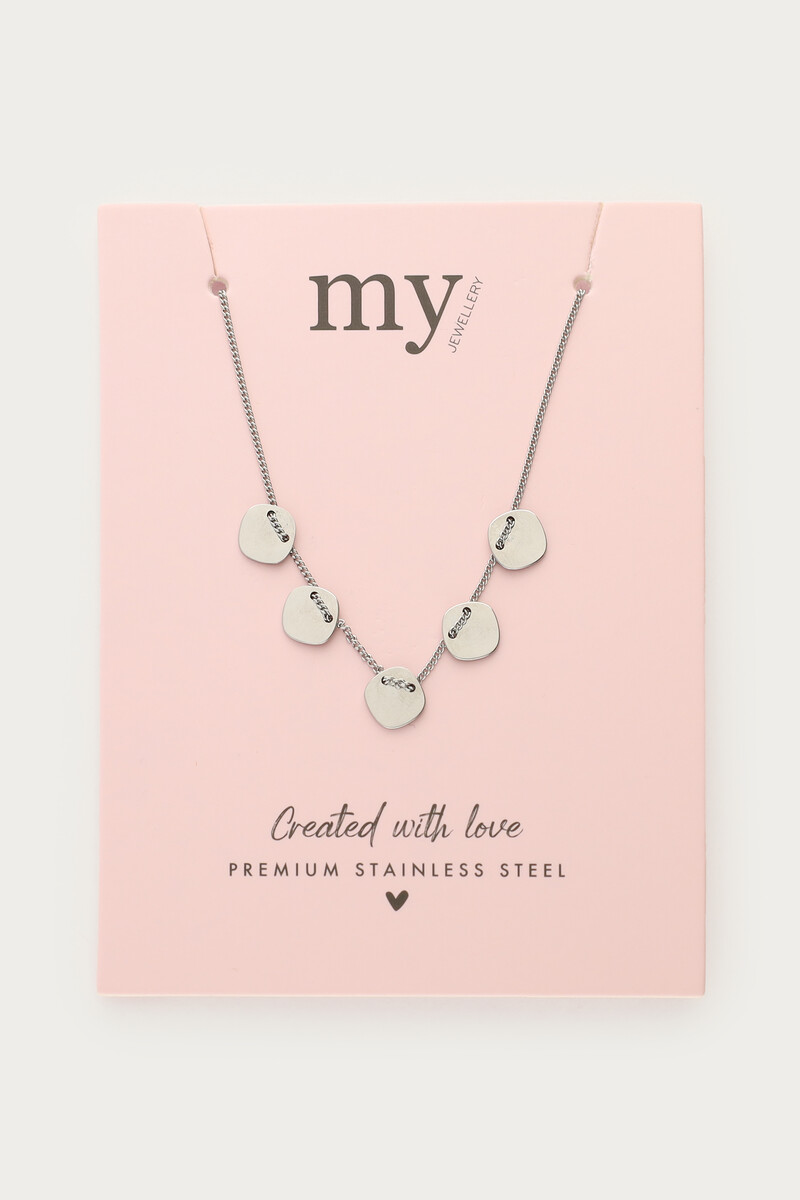 Minimalist necklace with five coins | My Jewellery