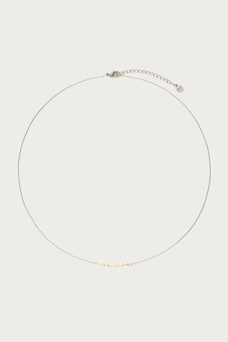 Minimalist necklace with freshwater pearls | My Jewellery