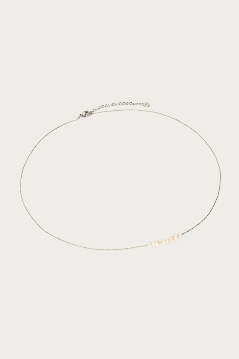 Minimalist necklace with freshwater pearls | My Jewellery