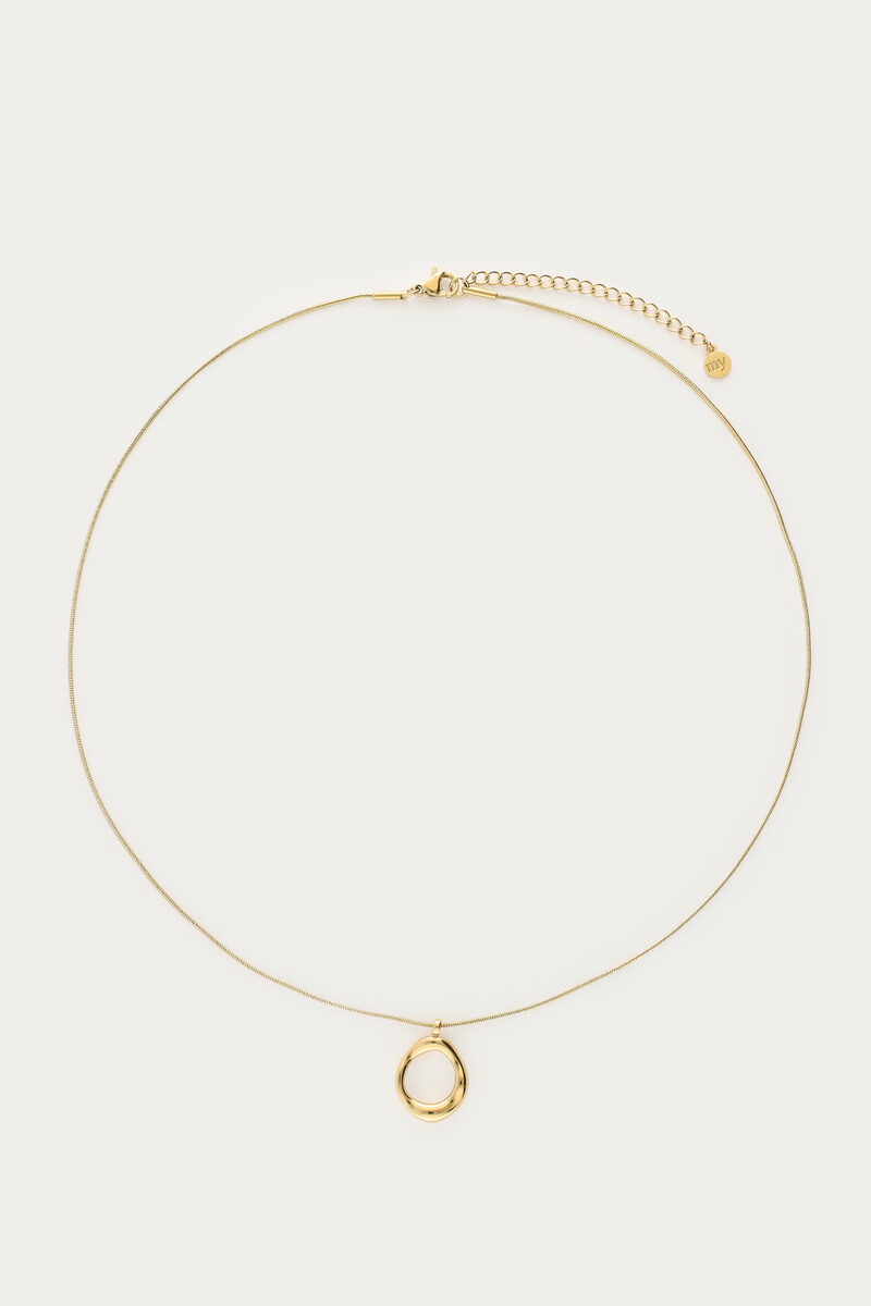 Minimalist necklace with oval