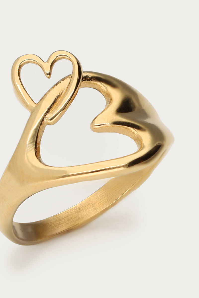Minimalist ring with open heart | My Jewellery
