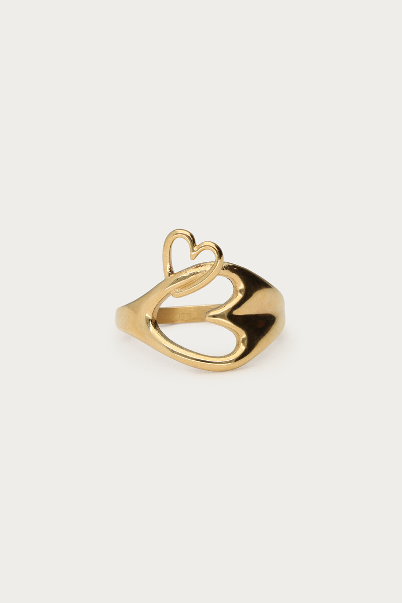 Minimalist ring with open heart | My Jewellery