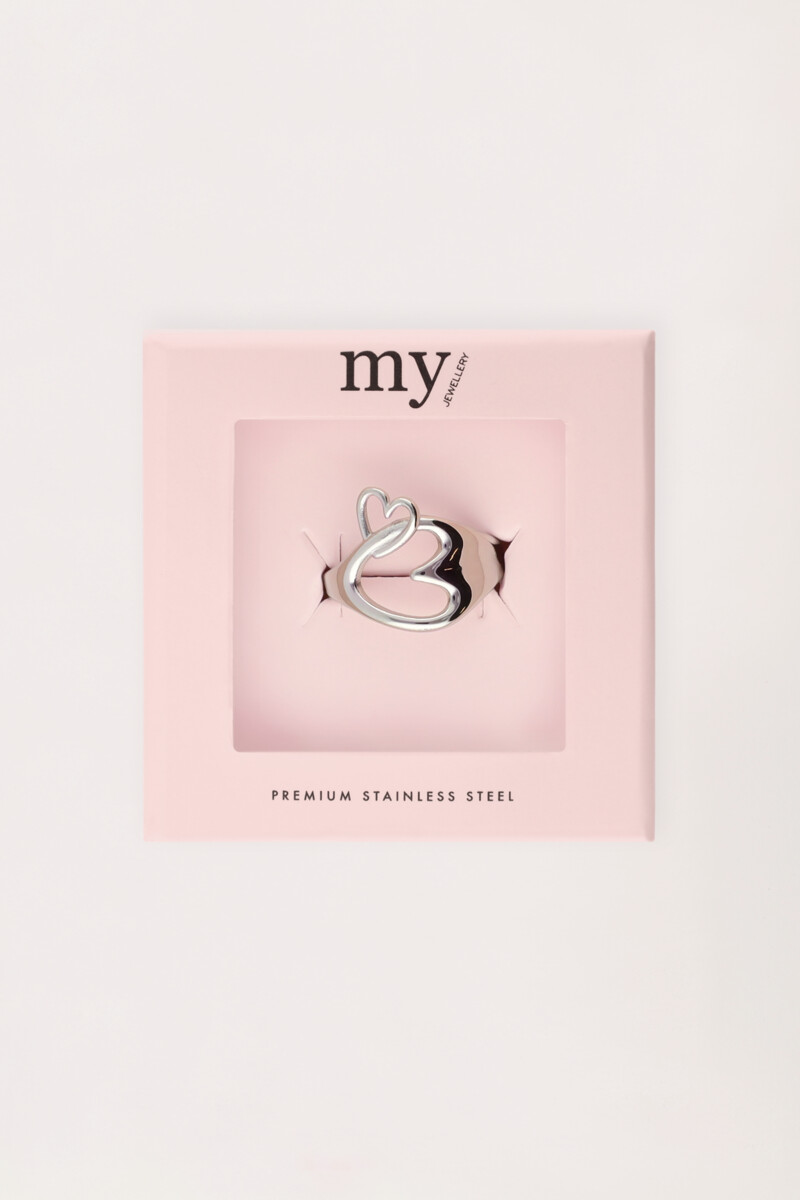 Minimalist ring with open heart | My Jewellery