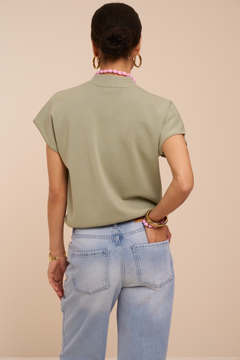 Mint green top with batwing sleeves | My Jewellery