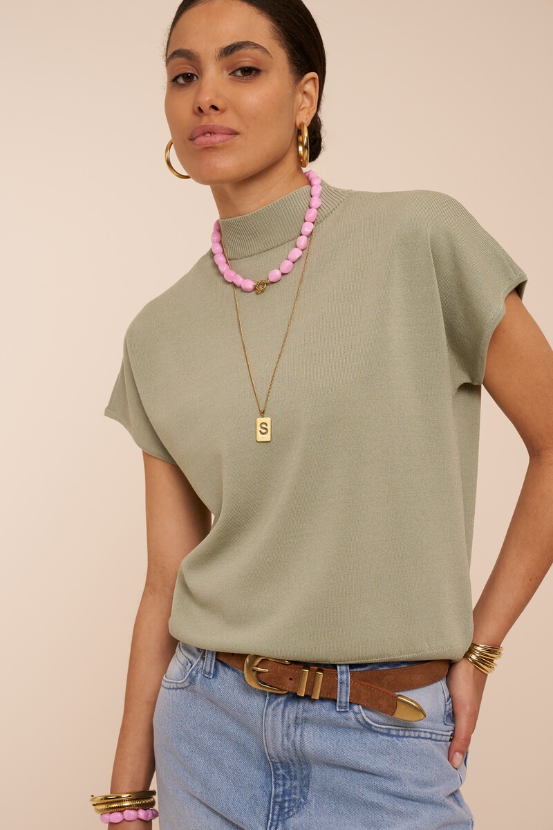 Mint green top with batwing sleeves | My Jewellery
