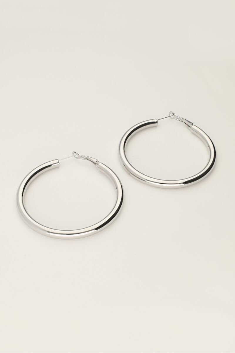 Large round hoop earrings  | My Jewellery