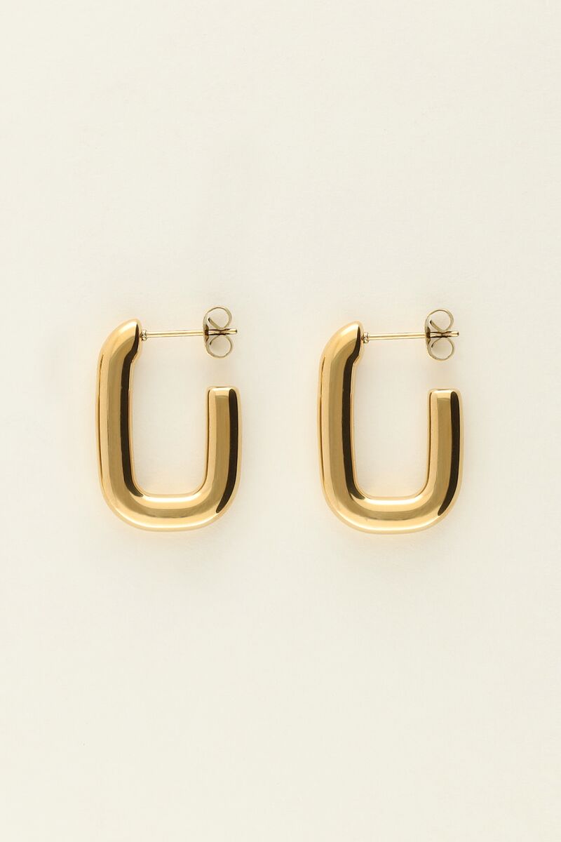 Rectangular drop earrings | My Jewellery