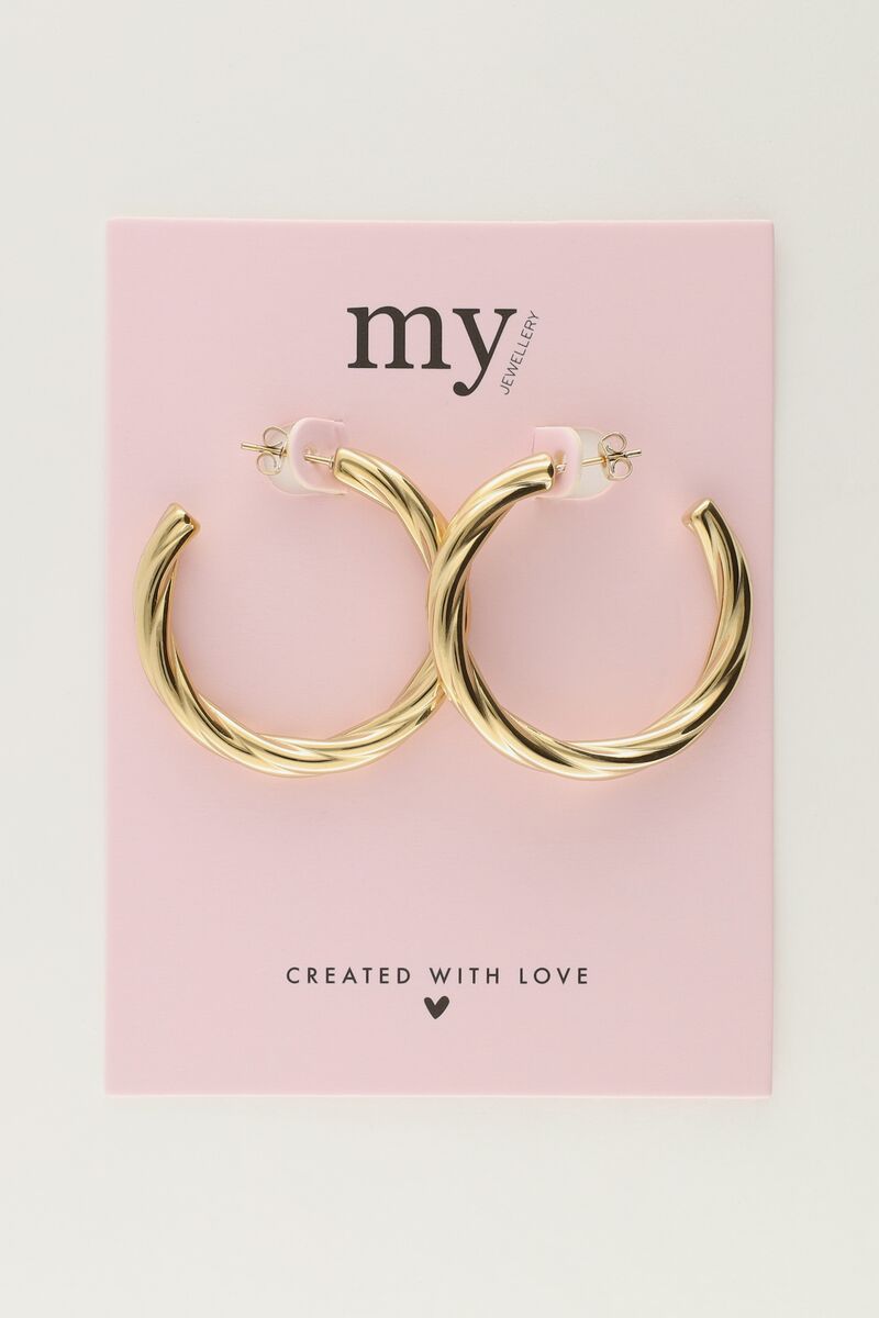 Oorhangers met chunky twist | My Jewellery