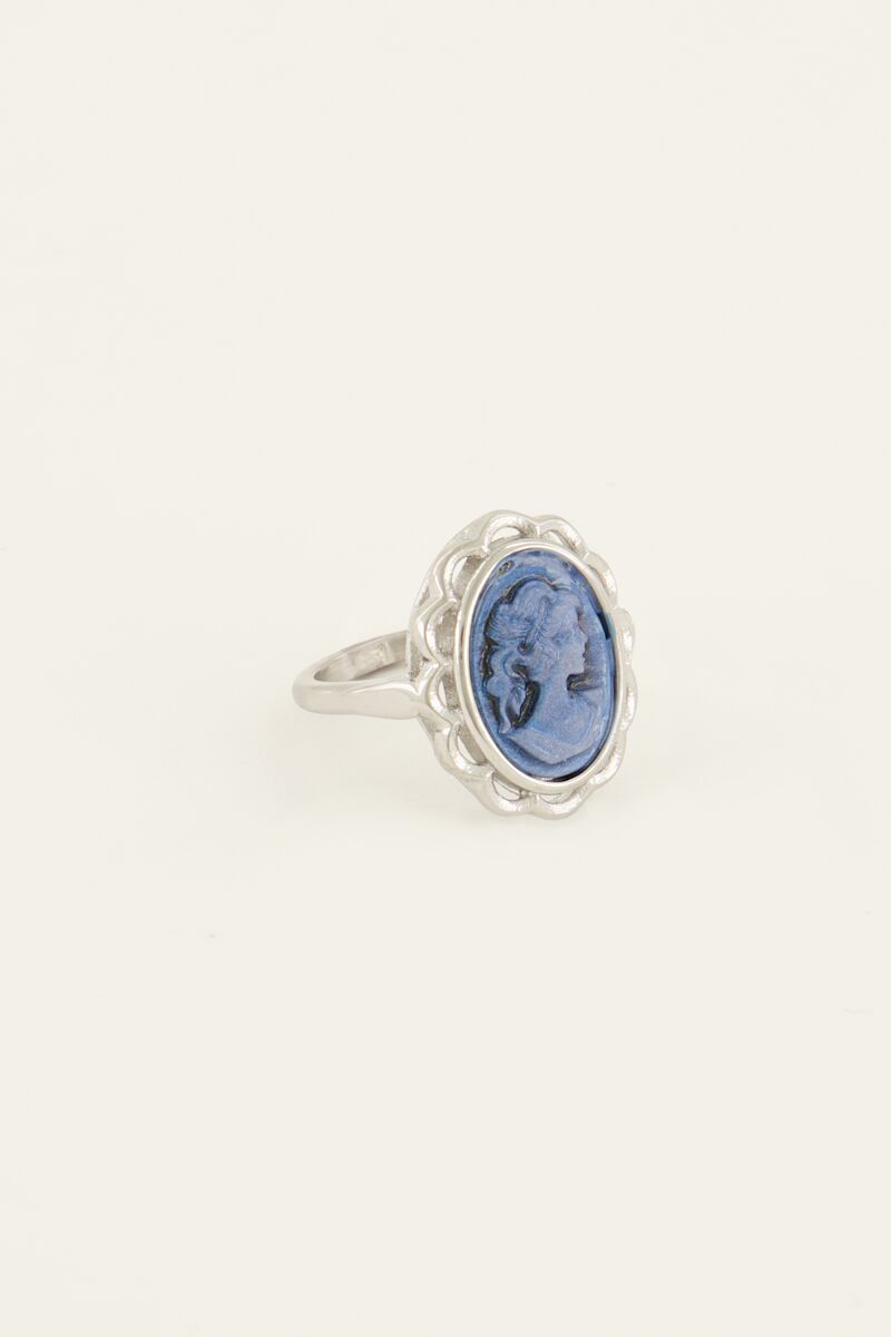Bold Spirit blauer Kamee-Ring