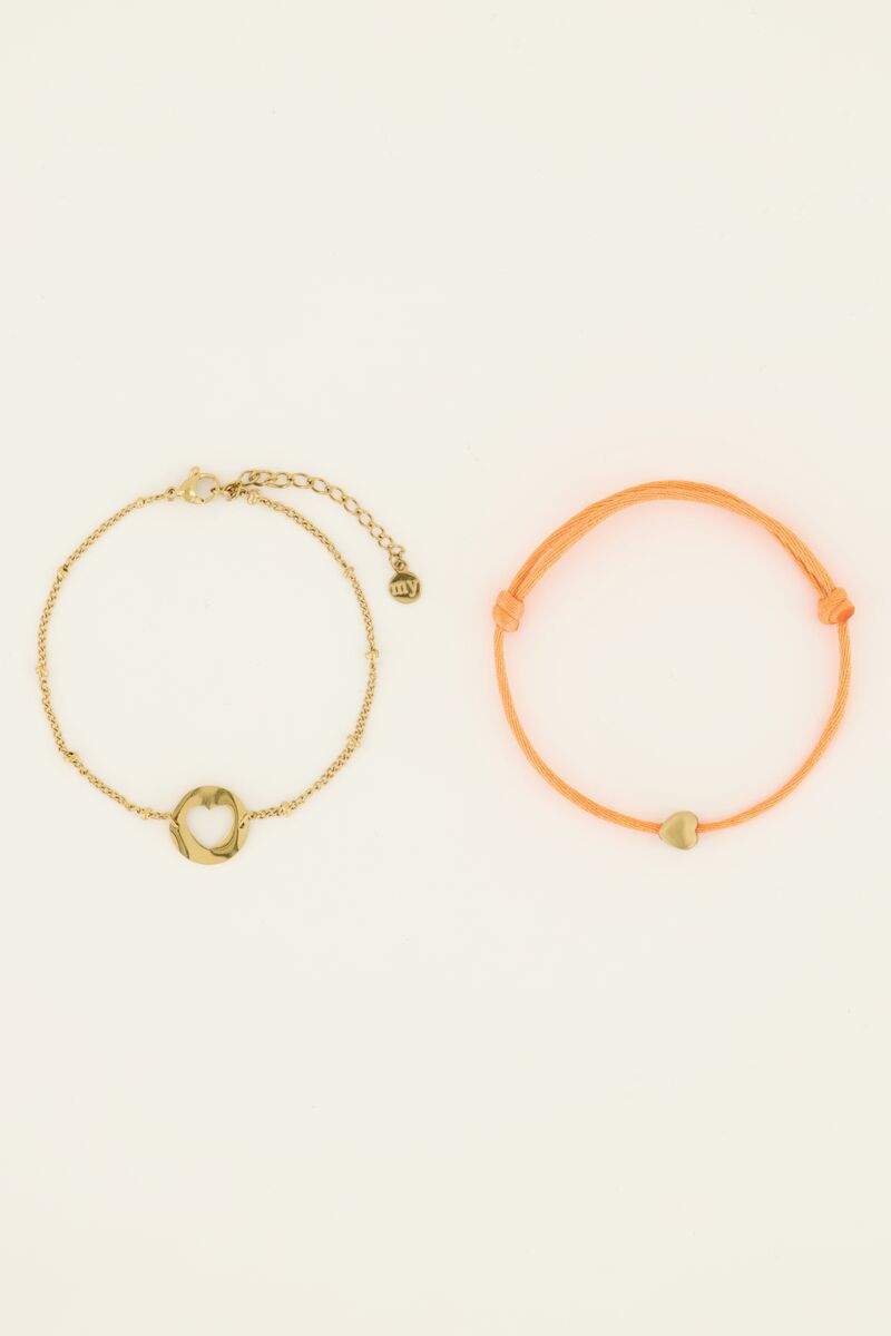 Mutter & Mini-Armband orange