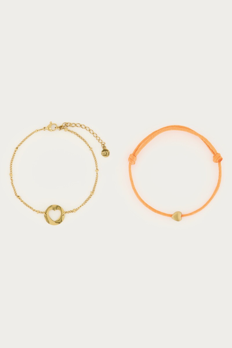 Orange mother & mini bracelet | My Jewellery
