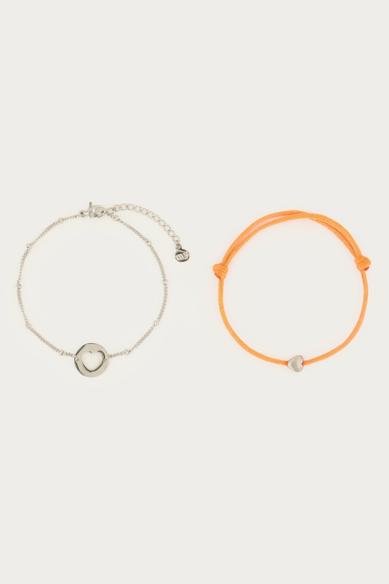 Orange mother & mini bracelet | My Jewellery