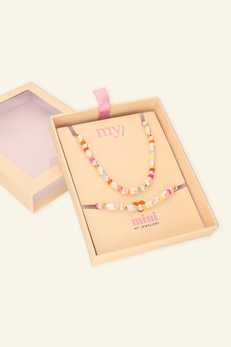 Kindergiftbox parel ketting&armband