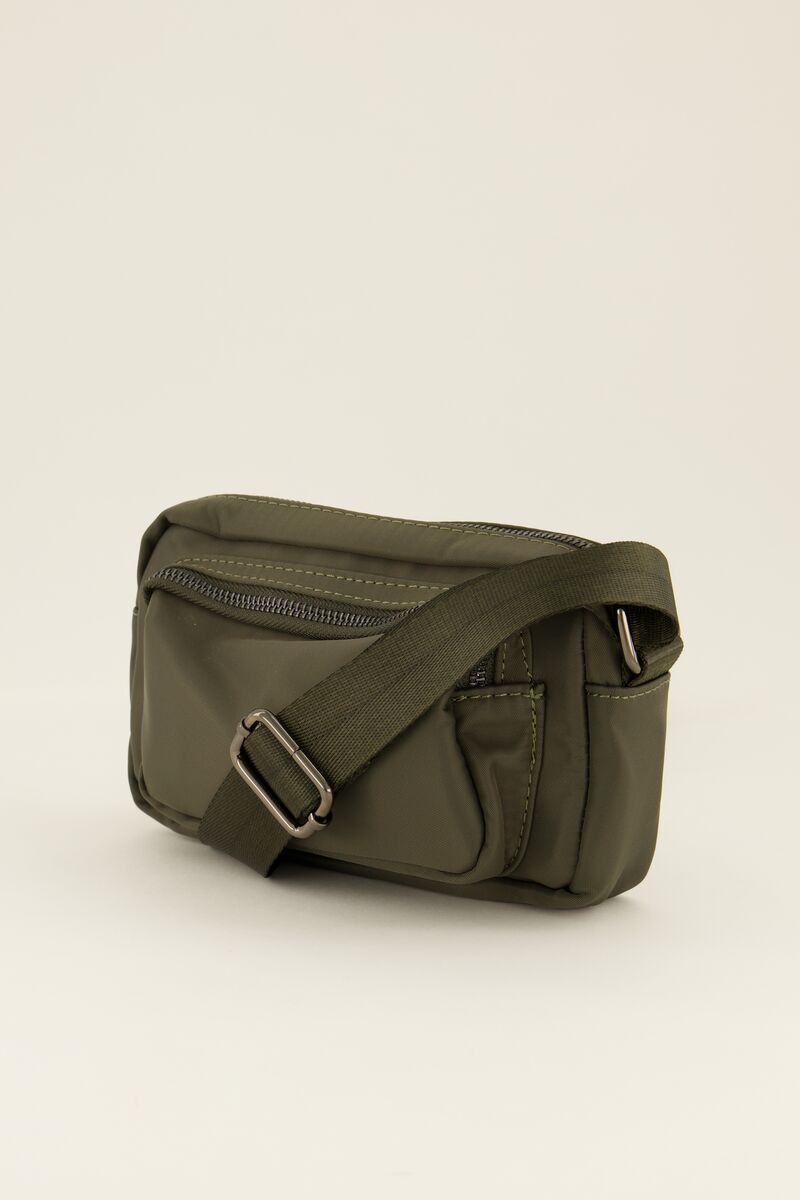 Green cross body bag with front pocket | My Jewellery