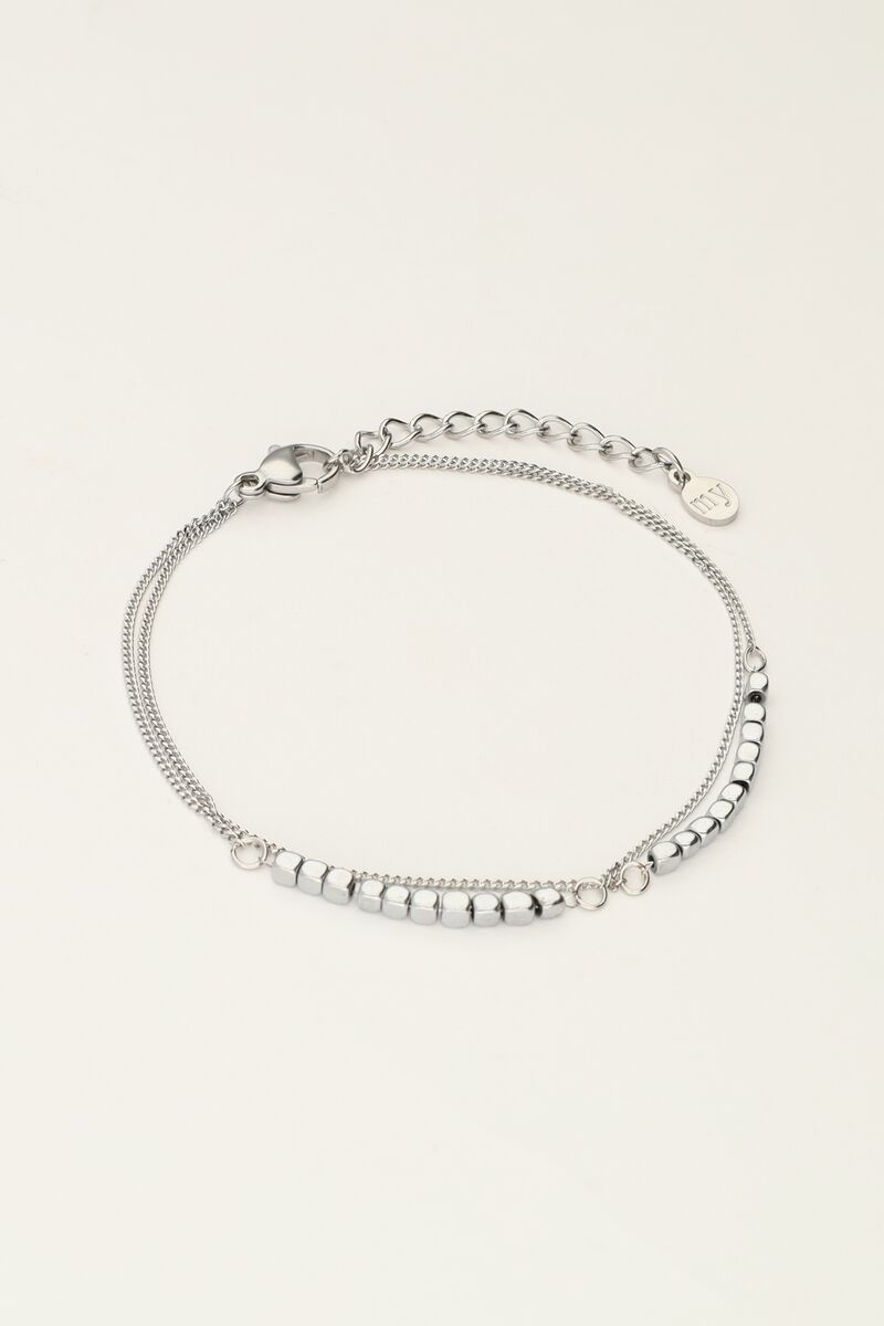 Double bracelet with squares | My Jewellery