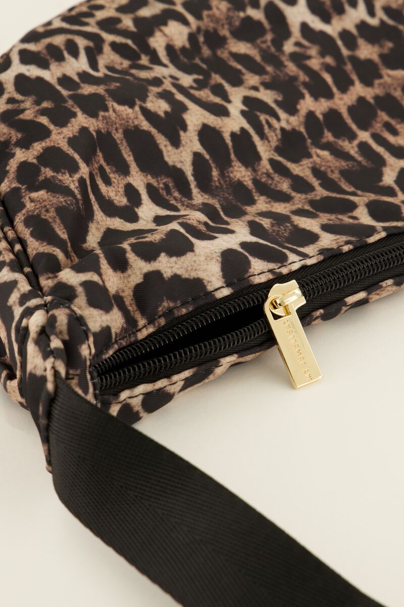 Brown crossbody bag with leopard print | My Jewellery