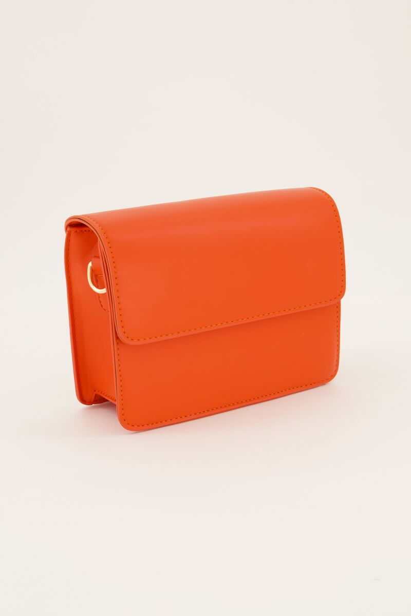 Oranje leather look crossbody tas | My Jewellery