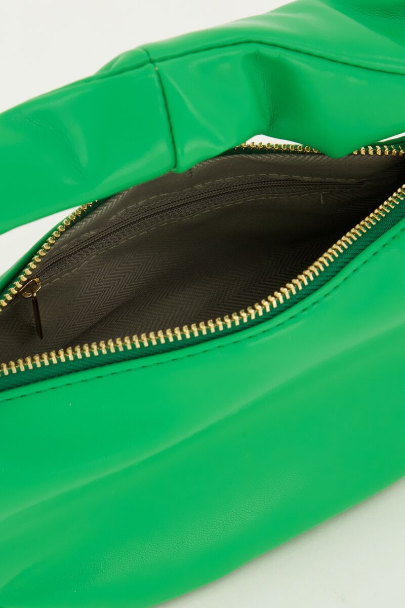 Green leather-look hand bag | My Jewellery